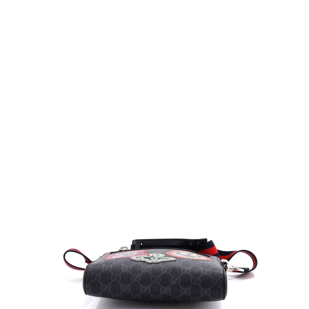 Gucci Small Night Courrier Zip Messenger GG Coated Canvas with Applique - Picture 4 of 6
